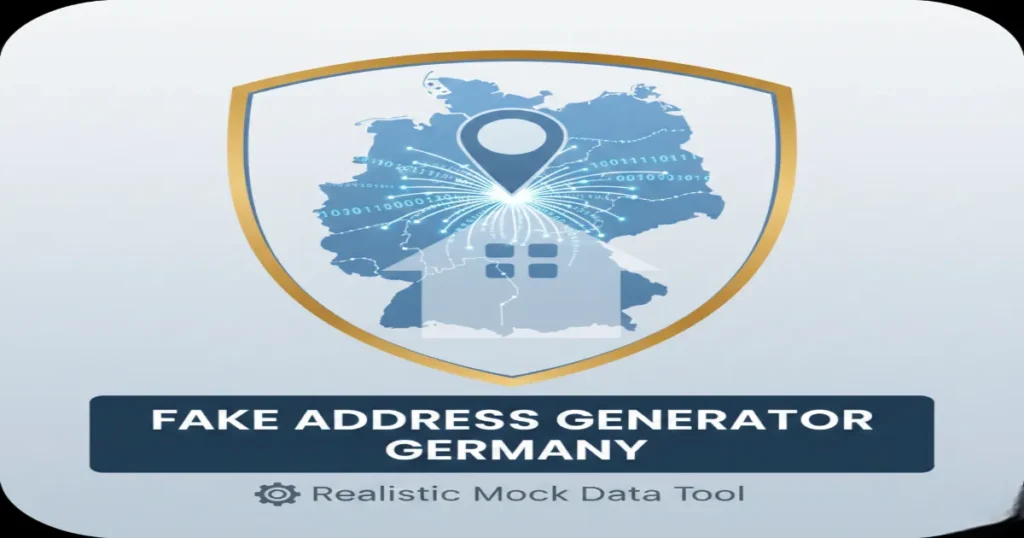 Fake Address Generator Germany Realistic Mock Data Tool