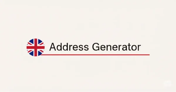UK Address Generator